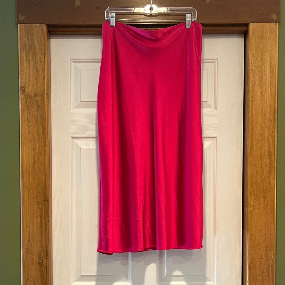 Old Navy Vibrant Red Midi Skirt